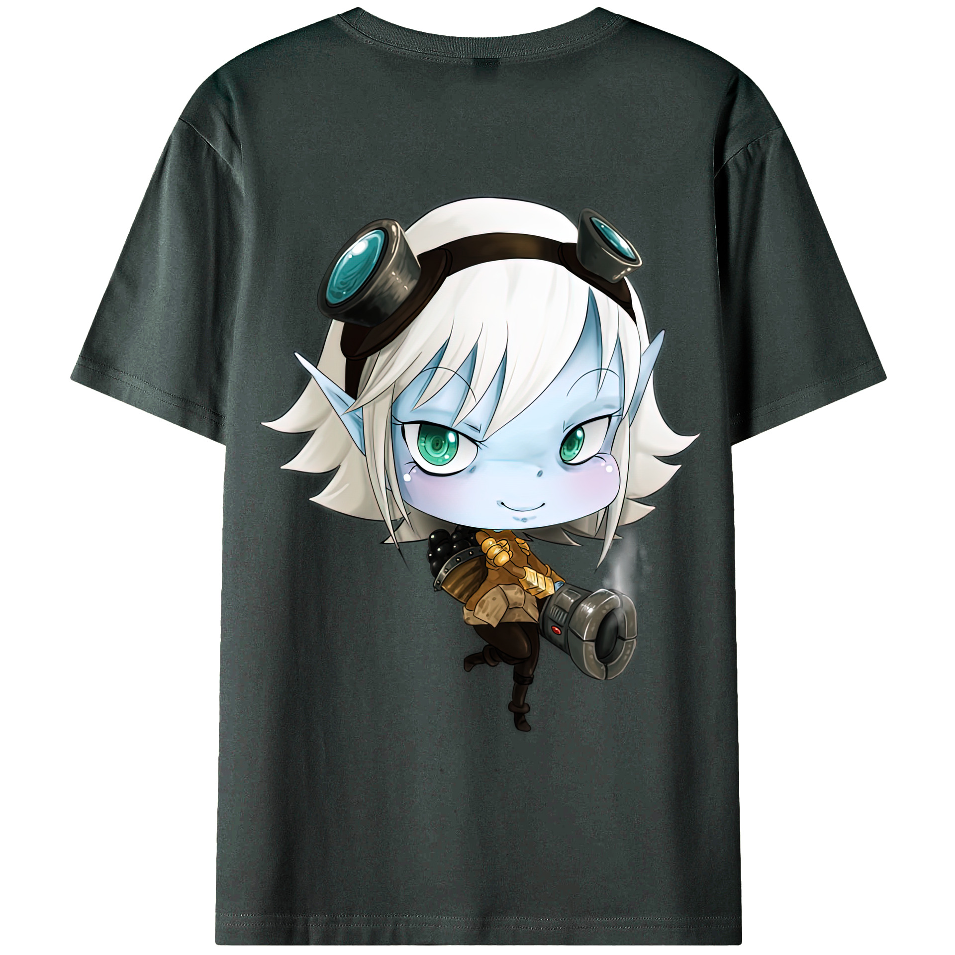 （画像用） リーグ・オブ・レジェンド League of Legends LOL 綿100％ メンズ半袖Tシャツ（バックプリント） 通気性